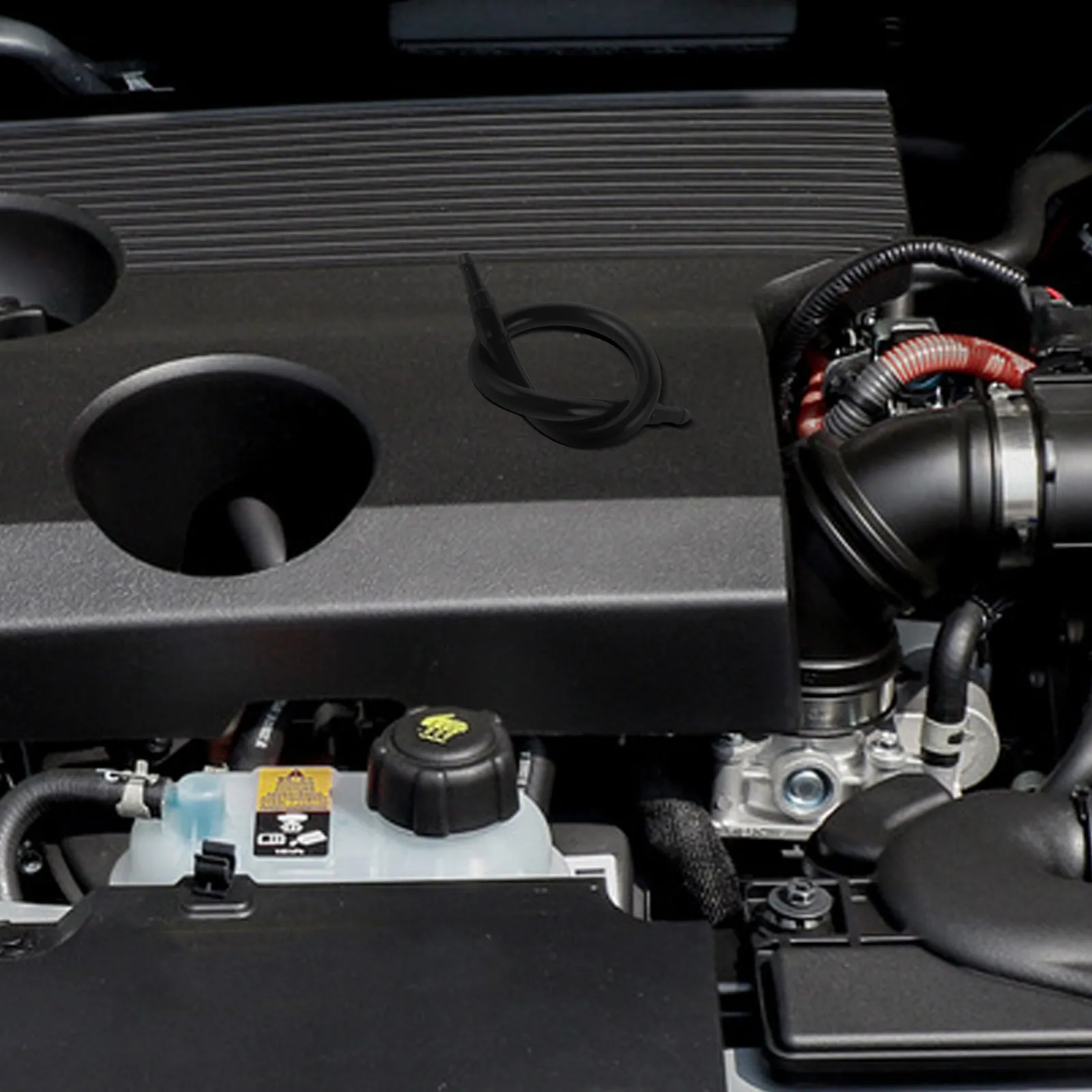 자동차 앞유리 세척 노즐 키트 20cm 프리컷 호스(커넥터 포함) 창문 청소 도구용 검정색 튜빙 효율적인 흐름