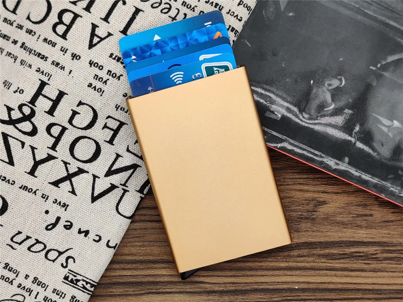 RFID Smart Minimalist Slim Wallet - Metal Card Holder