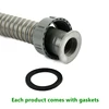 Thread Diameter 45mm And 58mm to 40~200cm Dishwasher Drain Hose Extension Pipes Universal type Household Drainage Pipe Fittings 4