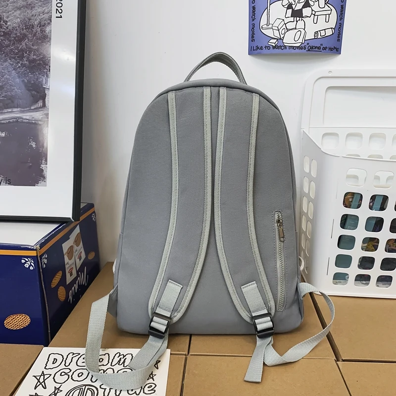 New Fashion Men Backpack Boys Waterproof Bookbag Laptop Rucksack Male Simple Lovers Teens Schoolbag Mochila Girls Bag