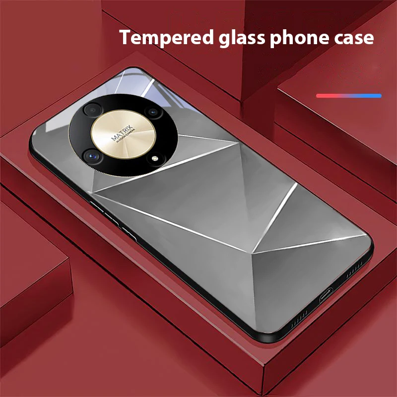 Geometric Prism Tempered Glass Phone Case