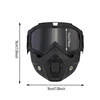 Motocross Goggles Outdoor Unisex Cycling Riding Skiing Windproof Goggles Eyewear With Detachable Mask Protection Motorcycle 3
