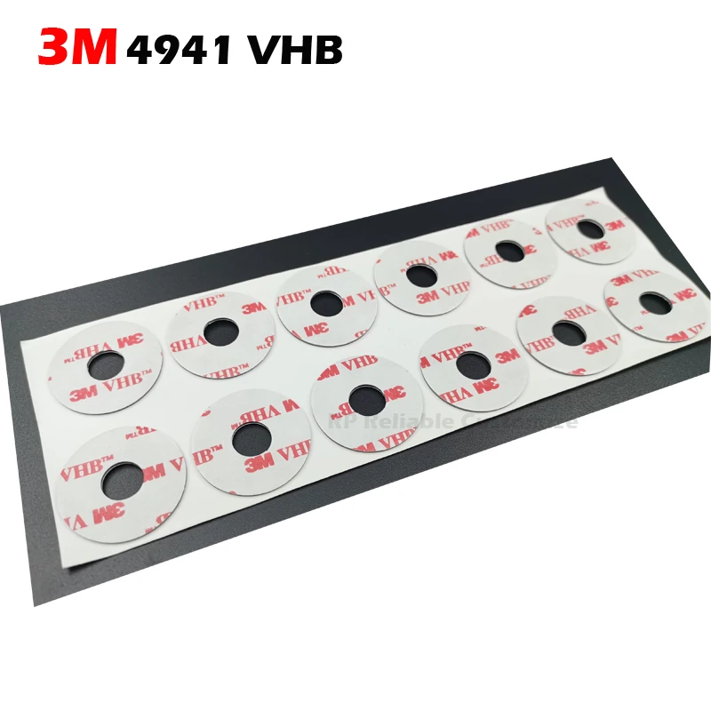 

wholesale Round 30mm 3M VHB 4941 Strong Adhesive Double Sided Sticky Mount Pads Washers Centre Hole For Pop Up Phone Holder