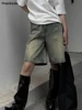 S 4XL Denim Shorts Women Chic Leisure Streetwear High Waist Korean Style Summer Knee Simple