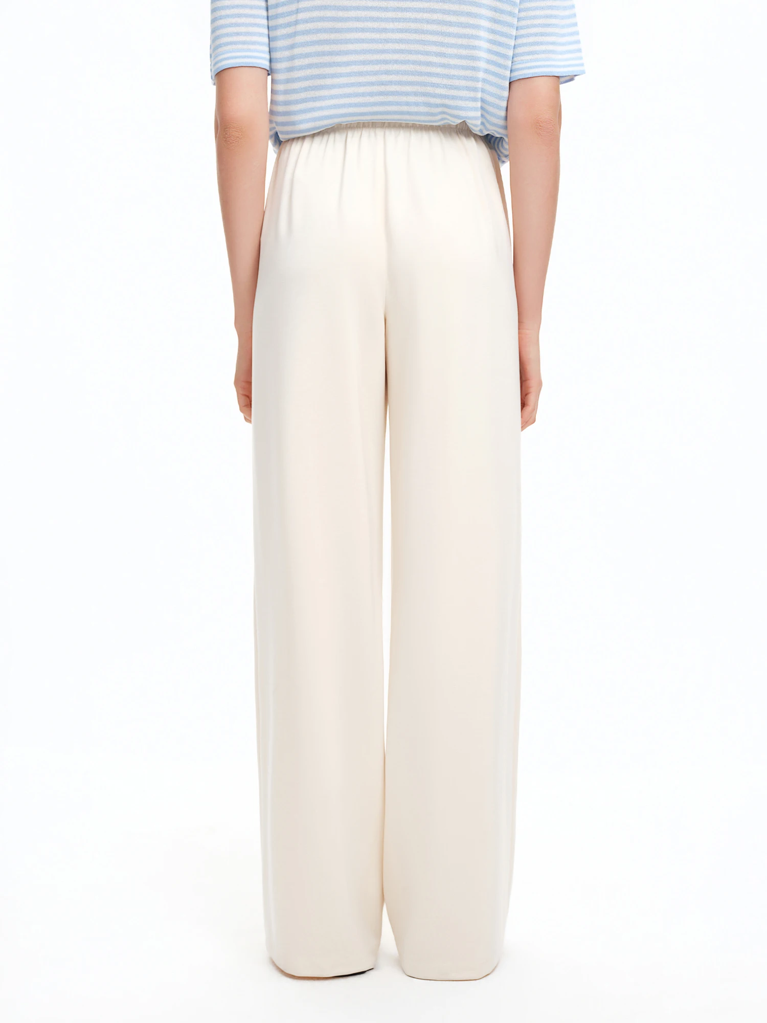 DUSHU 2026 Summer Women's Adjustable Length Draping Textured Casual Pants - Soft Flow Trousers for Daily and Summer Wear