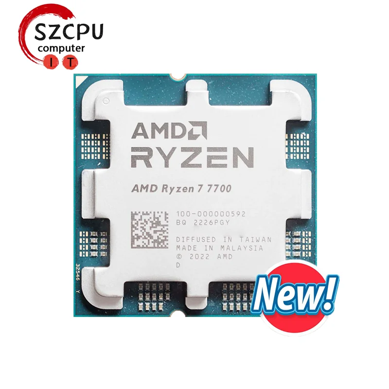 AMD Ryzen 7 7700 R7 7700 3.8 GHz 8-Core 16-Thread CPU 5NM L3=32M