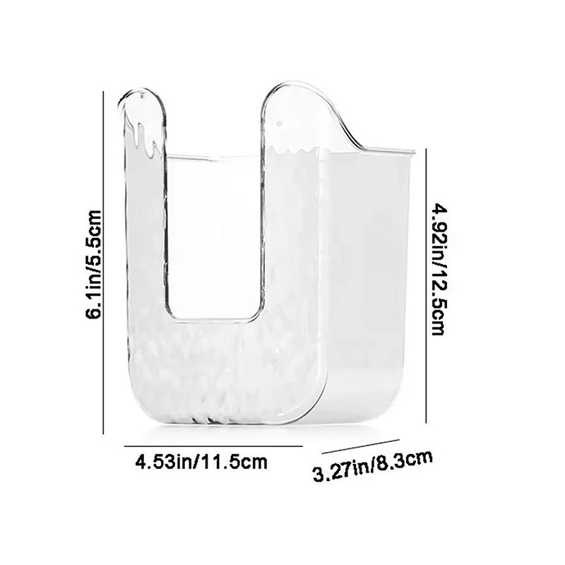 Plastic Wall Mounted Tissue Box Self-adhesive Punch Free Paper Towel Holder Upside Down Space-saving Napkin Container Bathroom
