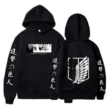 2022 anime ataque em titan hoodie pulôver casual manga longa streetwear harajuku moletom masculino/feminino unisex esporte com capuz topos