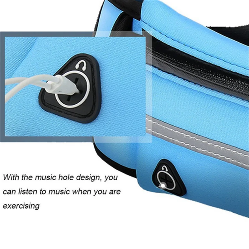 Waterproof Canvas Running Waist Bag - Portable Outdoor Phone Holder