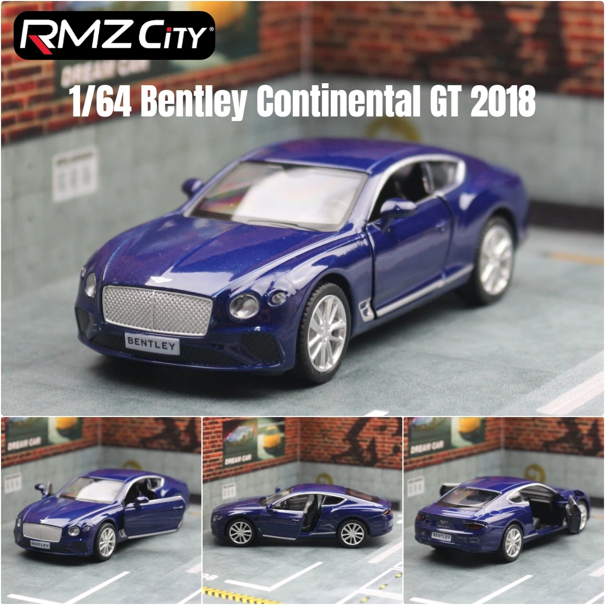 ミニカー MINI GT Bentley Continental GT Speed 442 1/64 MINI GT Bentley Continental GT Speed Anthracite Satin