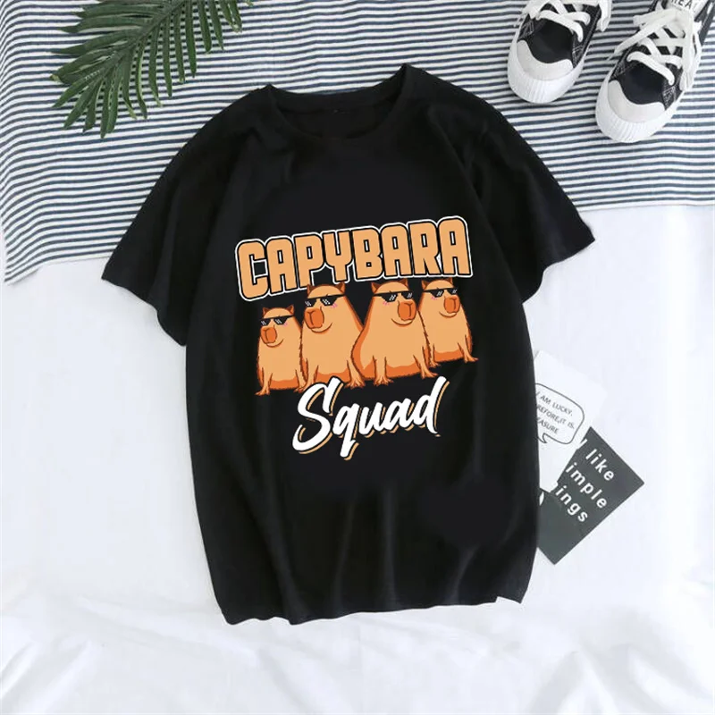 

3D Funny Animal Capybara Print T Shirt For Men Kid Fashion Streetwear Capybara Lovers Short Sleeves Harajuku Clothing Tee Shirts