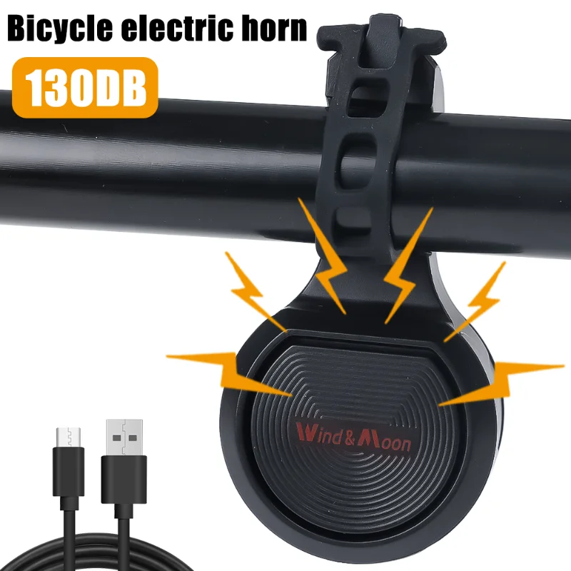 USBRechargeableBicycleMotorcycleElectricBellHornBicycleAlarm