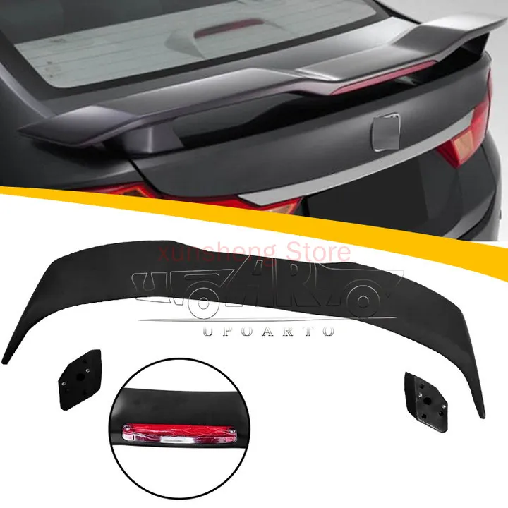 

Car Spoilers Factory ABS Made Carbon Fiber Rear Back Brake Light Spoiler For Honda City 2014 2015 2016 2017 2018 2019