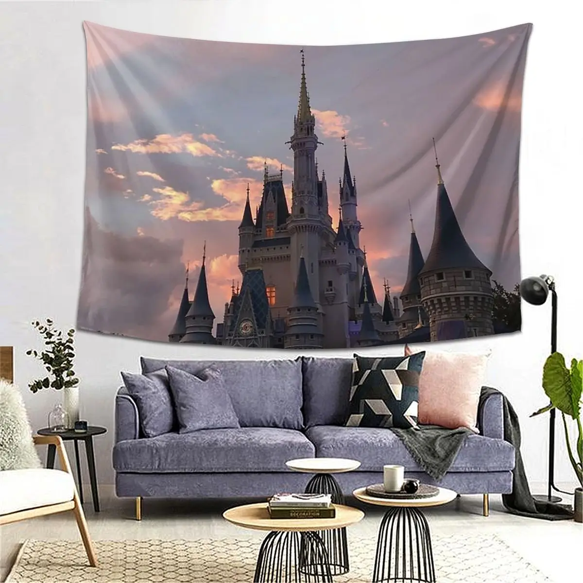 

Castle Aesthetic Home Decoration Tapestry Hippie Wall Hanging Tapestries for Living Room Bedroom Dorm Room