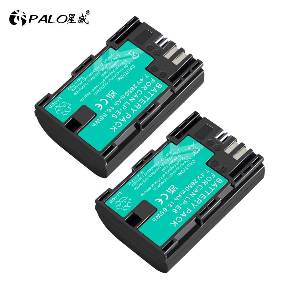 ENEGON 2X LP-E6, LP-E6N Batería Para Canon EOS 5D Mark II III Y IV, 5DS