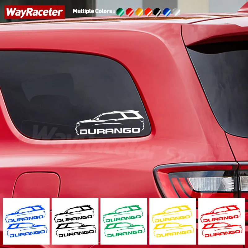 2 Pcs Reflective Car Window Sticker Body Fender Door Side Creative Graphics Vinyl Decal For Dodge Durango Accessories