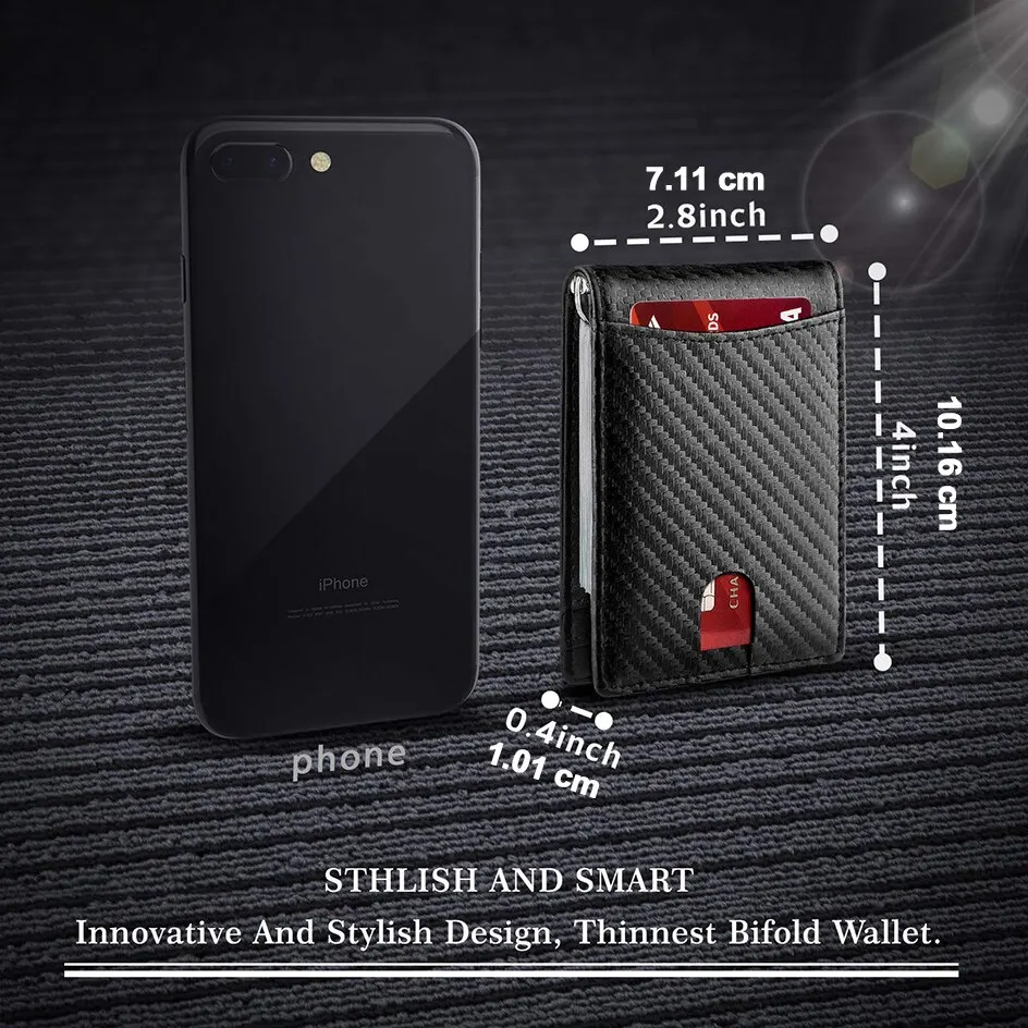 Rfid Carbon Fiber Men Wallets Man Card Holder Money Bag Slim Thin Mini Wallet Male Small Short Purse leather wallet credit card holder card wallet carbon fiber wallet zipper wallets slim wallet