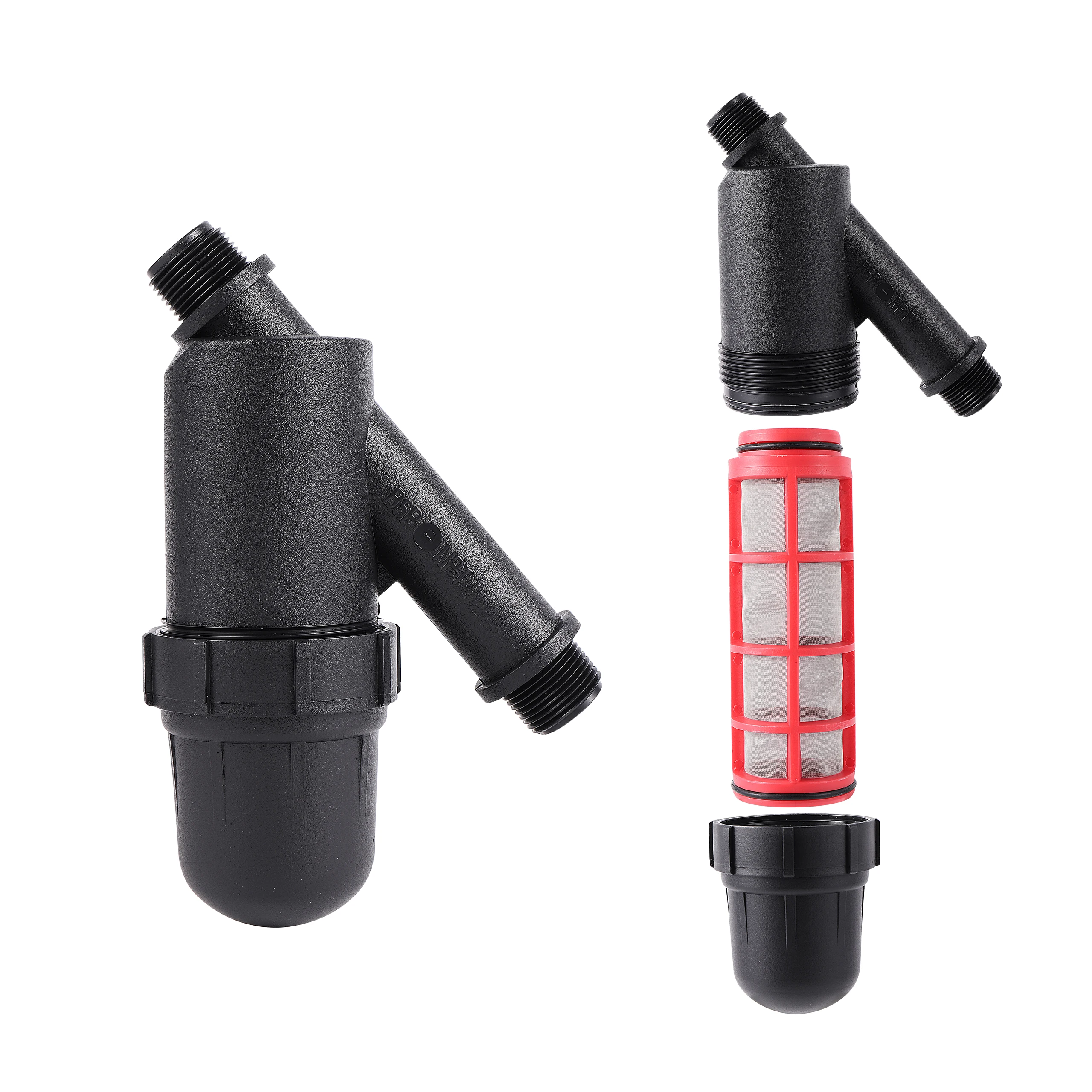 Garden Hose Filter Sprayer 3/4" 1" Filter Tube Connector 100-120 Mesh Screen Garden Agriculture Watering Attachment garden hose connector hose connector garden hose adapter hose tap adapter garden water connector irrigation filter garden watering filter water hose filter garden faucet adapter faucet quick connector