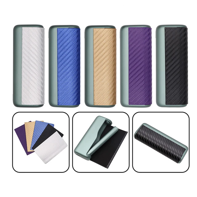 Fashion Carbon PU Case for IQOS ILUMA Prime Replaceable Flip Cover