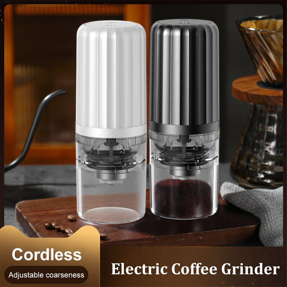 

1Pc Portable Electric Coffee Grinder Cordless Coffee Beans Grinder USB Rechargeable Coffee Grinding Machine For Home Office