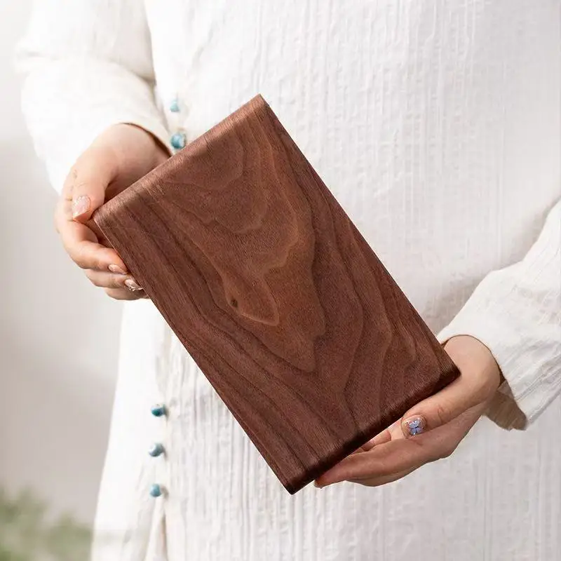 Walnut Dry Foam Table Tea Tray New Chinese Household Decorative Plate Small Solid Wood Simple Wooden Plate