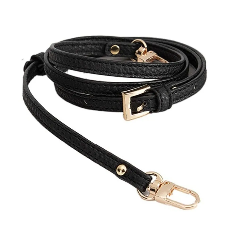 Enhanced Genuine Leather Shoulder Strap with Punch-Free Buckle - Premium Handbag and Crossbody Bag Accessory