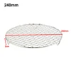Round Barbecue BBQ Grill Net Meshes Racks Grid Round Grate Steam Net 304 Stainless Steel Wire Oven Grill Sheet 4