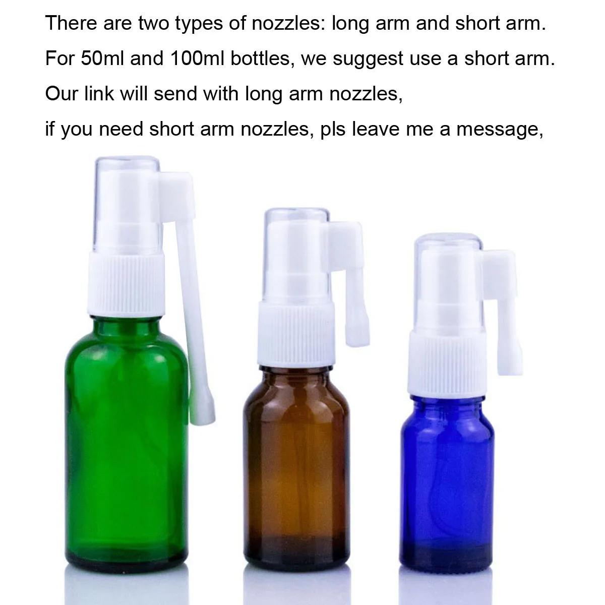 5X 10X Frosted Black Throat Nose Spray Glass Bottles Sprayer Atomozer 5ML to 30ML 360 degree rotation Portable Refillable Travel