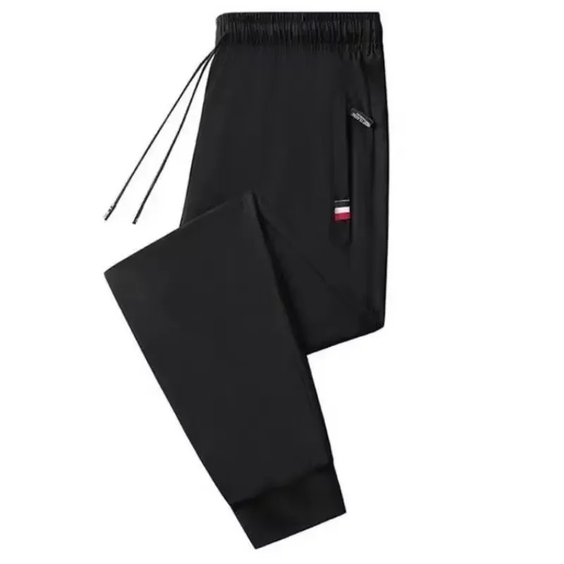 thumbnail image 1 of Pantalones casuales para hombre, holgados, forrados con vellón, estilo coreano grueso, con cremallera, pantalones deportivos, otoño/invierno, recién llegados, 1 of 5