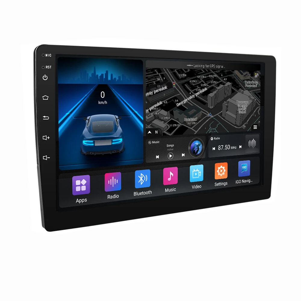 

Автомагнитола 2 DIN, 9 дюймов, Android 12, экран с охлаждающим вентилятором, универсальный стерео DVD-плеер, GPS-навигация, беспроводной плеер для Carplay