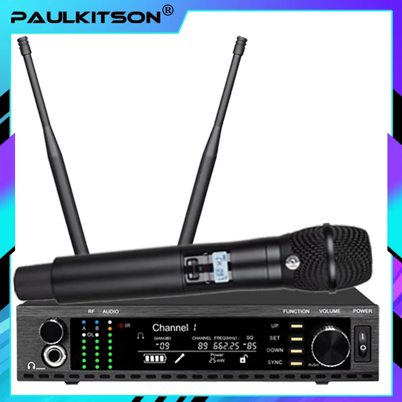 Wireless Microphone Paulkitson Professional Single Channel AD4G Microphone With Monitoring Microphone Ksm11uhf Wireless System Karaoke