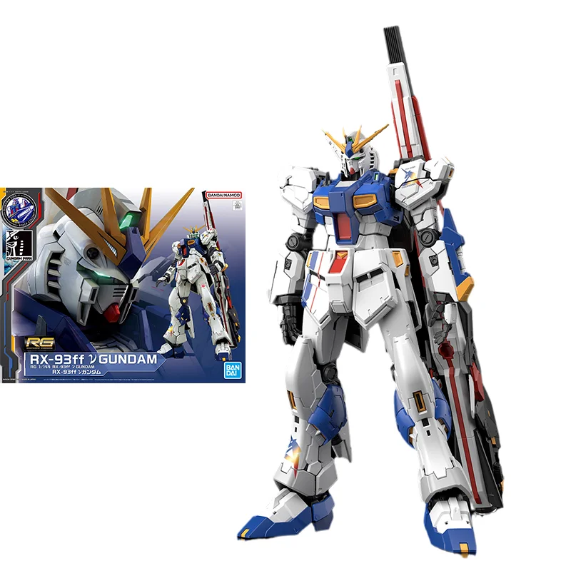 

Bandai Original Gundam Model Kit Anime Figure PB Limited RG 1/144 RX-93 Ff V GUNDAM Action Figures Toys Gifts for Children