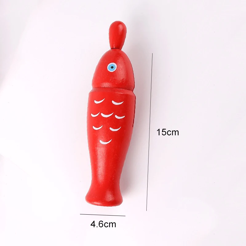 wood fish red