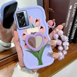 3 - Piece Phone Accessory Set: Stay Happy Case, Lanyard & Stand for OnePlus Nord N30 SE (PURPLE)