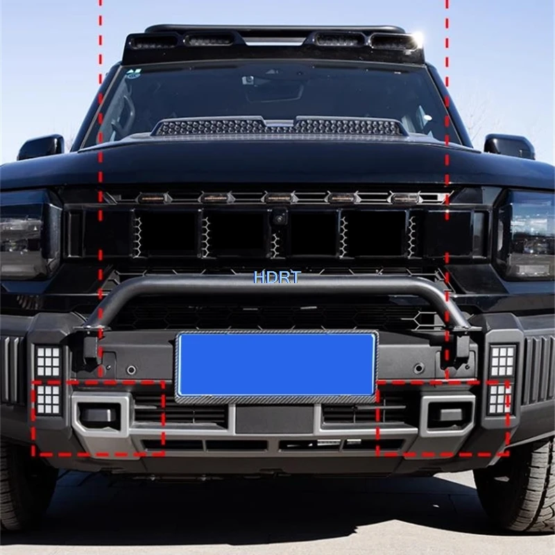Car Styling Trailer Hook Trim portapacchi Protector accessori per la decorazione adesivo esterno per Chery Jetour T2/Traveler 2023 + - Image 6