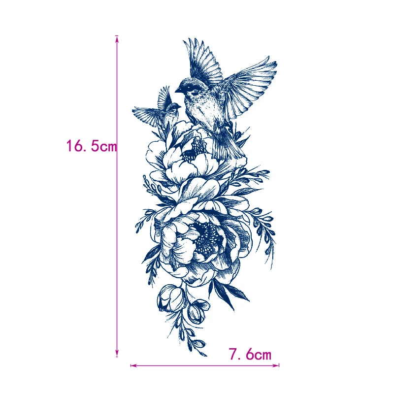 Große fisch delphin/totem/drachen/Phoenix Eye/Meerjungfrau Dauert 15 Tage Wasserdicht Temporäre Tattoos Männer Flash tatoo Gefälschte Tattoo Aufkleber – Detail 14