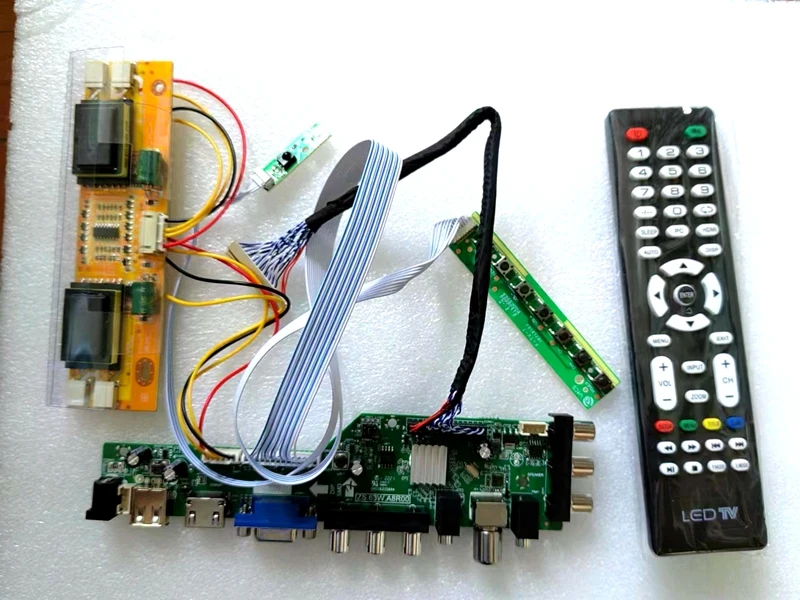 

3663 Digital Signal DVB-C DVB-T2 DVB-T kit for LM190WX1 / LTM190M2 LCD TV Controller Driver Board LUA63A82