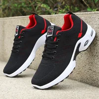 2024 Men's Shoes Spring fashion 2024 lace-up Soft sole sports single shoes flying woven Casual style men's Running shoes sneaker 3