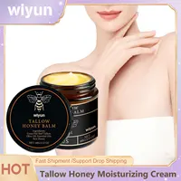 Beef Tallow Honey Moisturizer Grass Fed Whipped Tallow Face Cream Body Lotion Non Greasy Nourishing Fast Absorption Skin Care 1