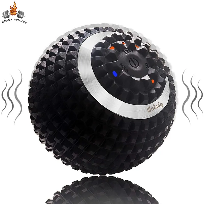 Electric Massage Ball Vibrating Sport Fitness Foot Pain Relief Plantar Faciities Reliever Gym Home Training Yoga Massager Ball