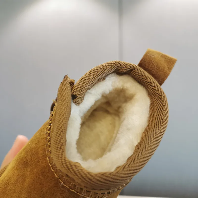 Winter Boot Plush Thick Snow Boot 0-2Y Old All-match Baby Shoe Soft Sole Walking Shoe Preschool Ankle Gril Shoes baby shoes baby boots winter snow boots