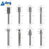 8pcs Carbide Burr Set Die Grinder Bits Rotary Files 6mm Shank for Grinding Wood Metal Fits Dremel Reamer Tools 2