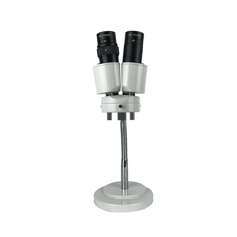

RX-6D 8X Stereo Microscope with LED Light Binocular Stereo Microscope Adjustable Hose for Dentist Oral Soldering PCB Repair Tool