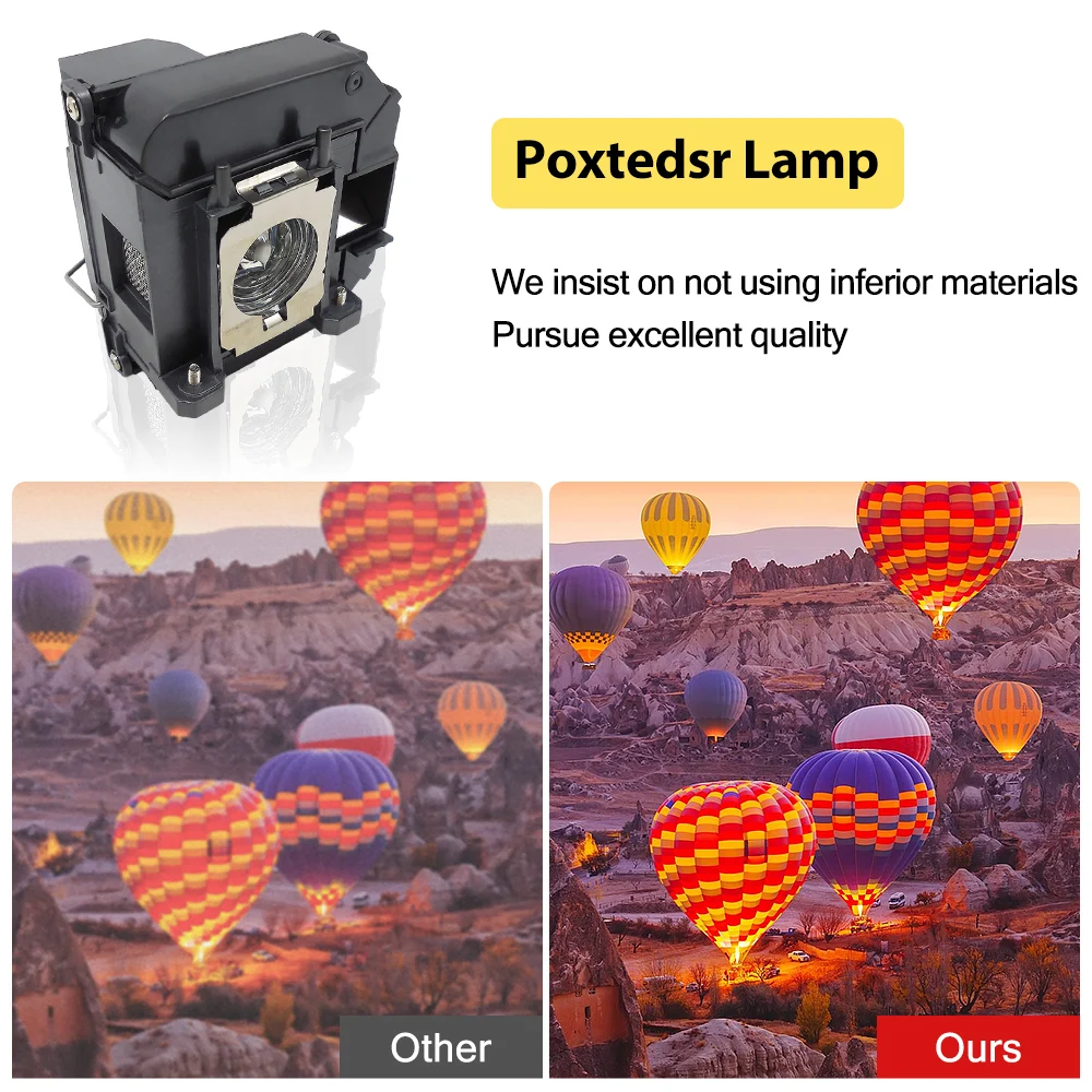 Replacement Lamps For Epson ELPLP61 V13H010L61 PowerLite 96W /PowerLite 95 93+ 93 92 905 425W 420 EB-95 425Wi H384A H383A H382A