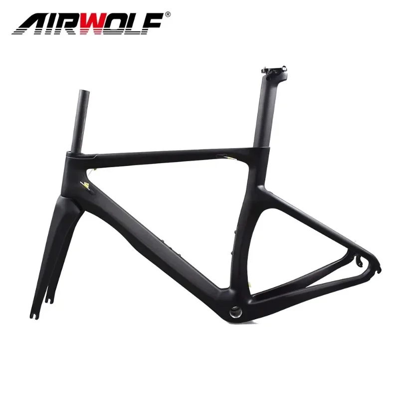 

Airwolf 2023 T1000 Carbon Road Bike Frame BSA V-Brake Bicycle Frame Frameset Racing Frame Road Bike Hot Selling Free Shipping
