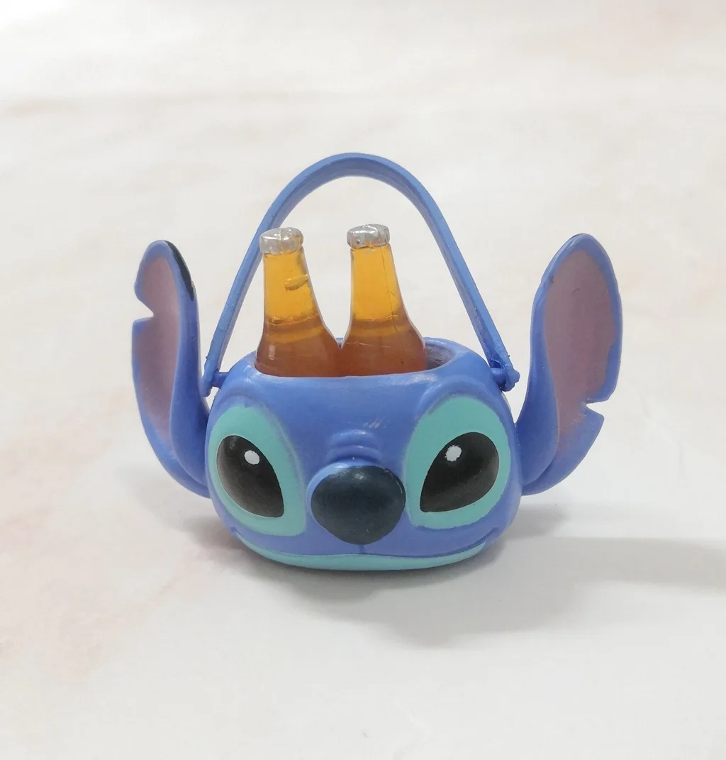 Disney dos desenhos animados lilo & stitch figura boneca stich balançando  cabeça bonecas anime pvc figura de ação crianças coletar modelo brinquedos