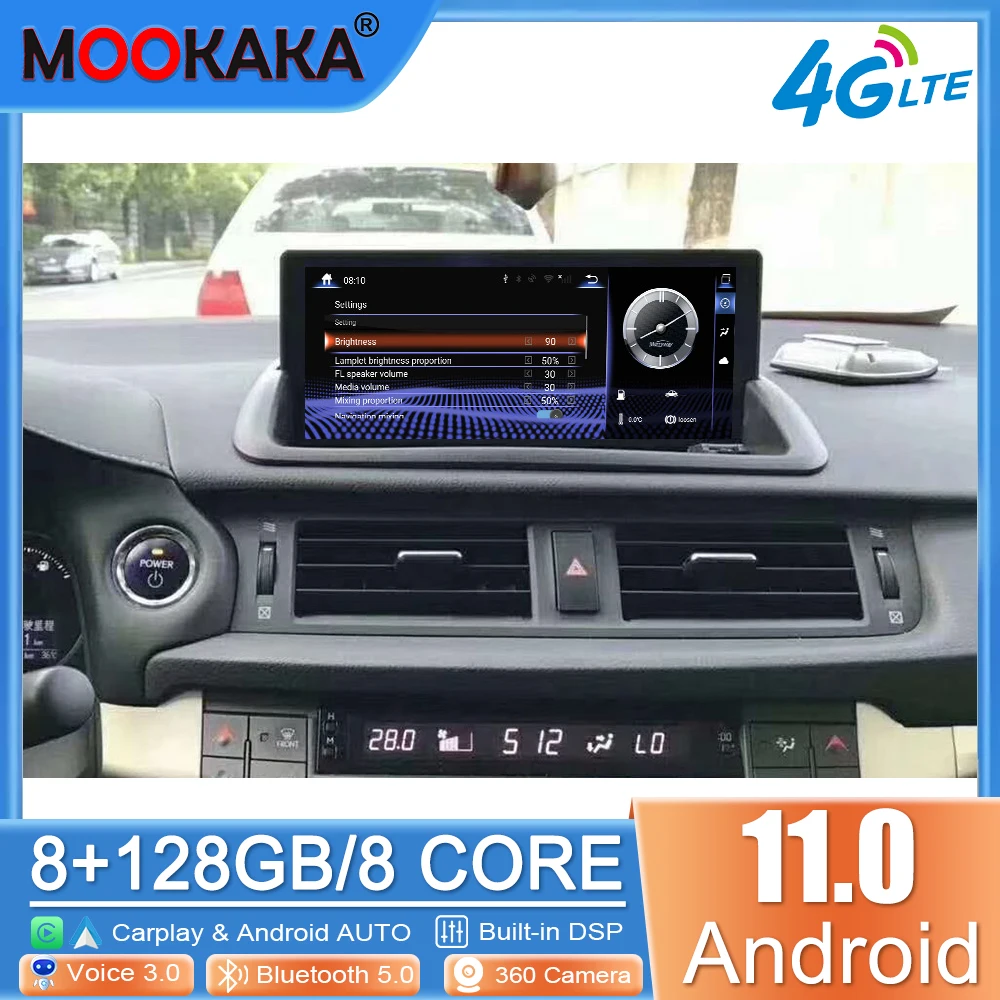 

For Lexus CT 2010 - 2018 GPS navi multimedia car radio carplay autoradio 128GB Android CARPLAY