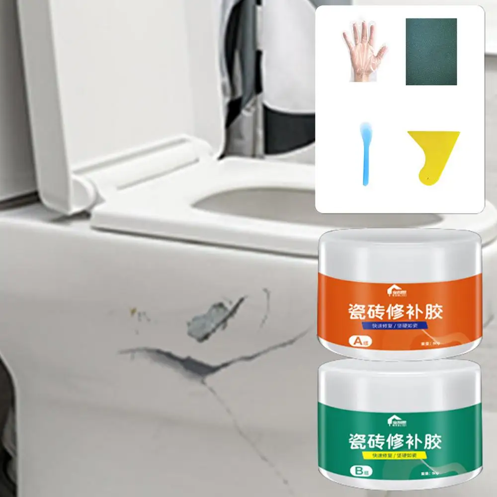 Description Picture 2 of itemTile Repair Paste Kit Bathroom Tub Repair Tile Shower Repairing Tool Set Marble Porcelain Ceramic Fix Crack Paste Sealer supply