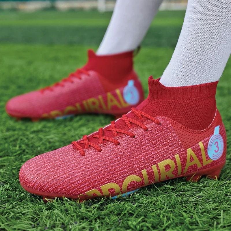 C.Ronaldo Soccer Shoes Cleats Wholesale Chuteira Society Durable  Comfortable Ventilate FG/TF Football Boot Unisex Futsal Sneaker - AliExpress