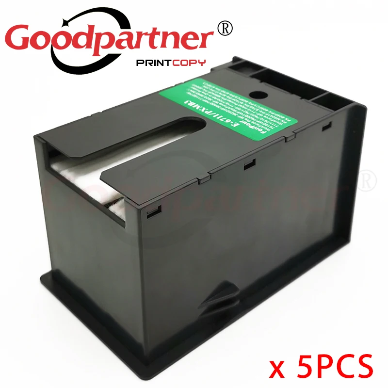 Caixa de Manutenção de Tinta para Epson wf 7110 7210 7510 7610 7615 7620 7710 7715 7720 3010 3520 3530 3540 3620 L1455 Et16500 5x T6711